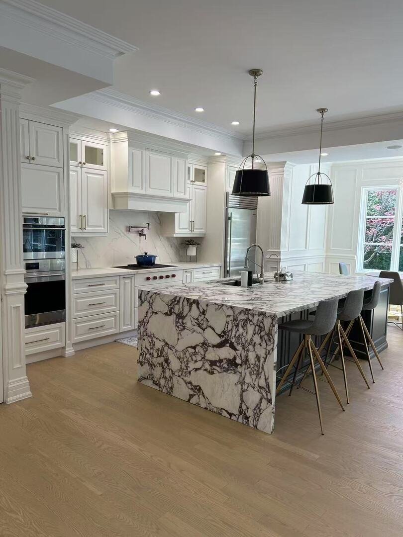 Calacatta Viola Kitchen Island